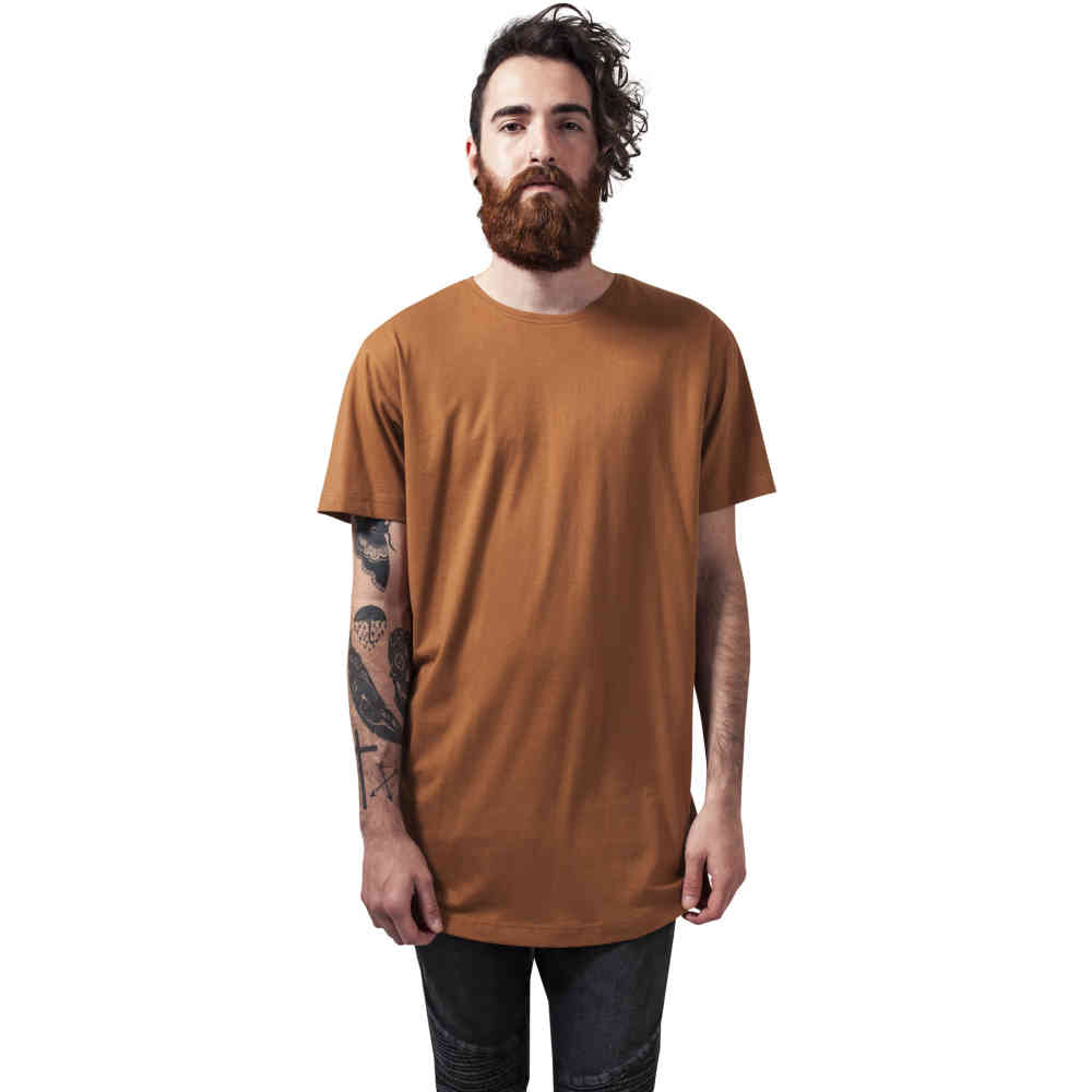 Urban Classics - Shaped Long Herren TShirt - Braun